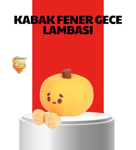 Pumpkin Led Night Light Dokunmatik Şarjlı Silikon Gece Lambası