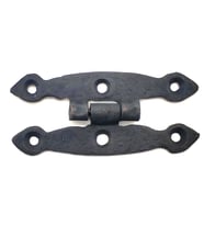 Antika Tarz Dekoratif Pirinç Dar Menteşe - 75x39 Mm, Oksit