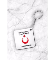 Gaziler Günü Tasarımlı Anahtarlık 