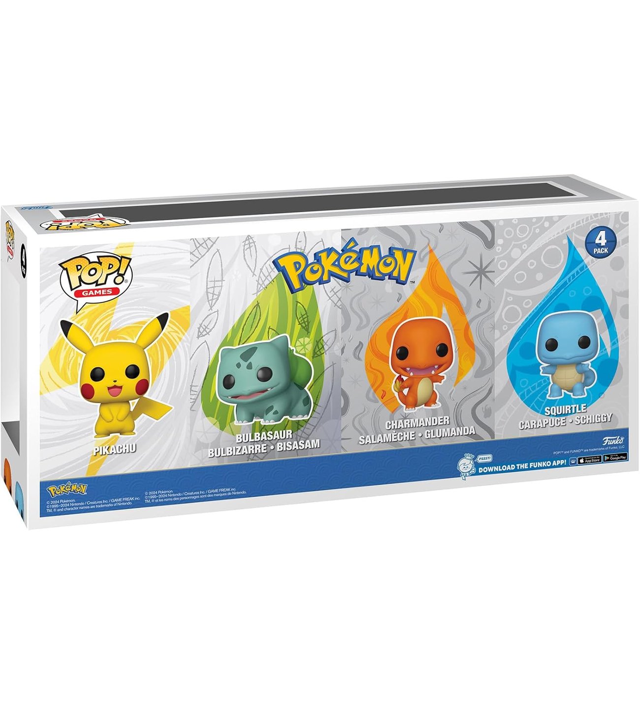 Funko Pop 4Pk Excl Pokemon Starters 4P