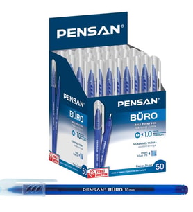 Pensan Tükenmez Kalem Büro 1 MM Mavi 50 Li 2270