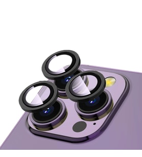Vendas Apple iPhone 15 Pro Max Zore CL-12 Premium Safir Kamera Lens Koruyucu (Siyah)