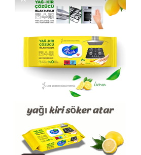 AKFRESH YAĞ-KİR ÇÖZÜCÜ LİMON AROMALI 85'Lİ