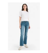 Defacto Crop Flare Fıt Düşük Bel Bilek Boy Mavi Kadın Jean Pantolon G8024AX/NM28