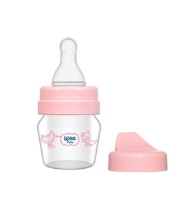 Wee Baby 0-6 Ay Mini Cam Alıştırma Bardağı Seti 30 Ml - Pembe