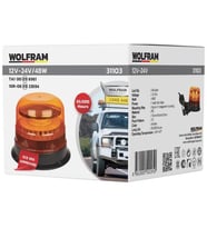 Ledli Döner Lamba Mıknatıslı Ve Vatuzlu 12/24volt 48watt