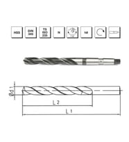Makina Takım HSS DIN 345 Mors Konik Saplı Matkap Ucu 14.5 mm-MTE B00007401450