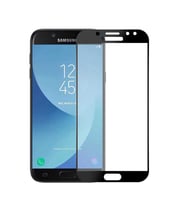 Samsung Galaxy J7 Prime Ekran Koruyucu Full Tam Kaplayan Kavisli Tempered Cam (Siyah)