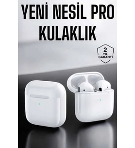 Yeni Nesil Pro Bluetooth Kulaklık Uzun Pil Ömrü Beyaz