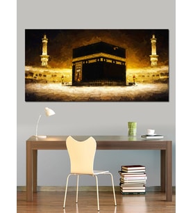 Kanvas Tablo Hac Yolculuğunda Kabe