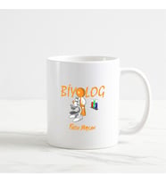 Biyolog Kupa Bardak (1. Tasarım) (Beyaz)