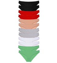 12 adet Süper Eko Set Likralı Kadın Slip Külot Set 2