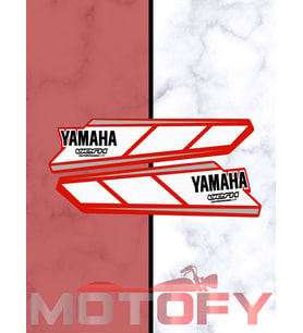 YAMAHA R25 KUYRUK STİCKER YENİ MODEL KIRMIZI