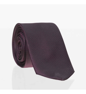 Koyu Mürdüm Slim Fit Düz Renk Dokuma Kravat / DDK-14 (Renksiz)