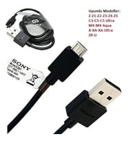 Sony Şarj Kablosu Micro Usb M4- E4- E5-M2 Şarj Data Kablosu