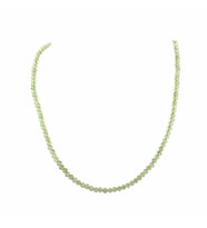 Yeşil Zebercet Doğal Taş Kolye 50cm - 4mm