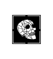 Miyrem Sticker Serisi Geometrik Kuru Kafa Sticker (Siyah)