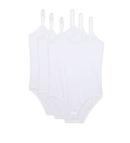 3 Adet İp Askılı Kadın Çıtçıtlı Body Beyaz