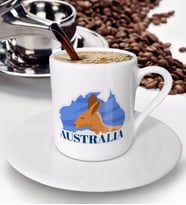 BK Gift Australia Tasarımlı Türk Kahvesi Fincanı - Model 1