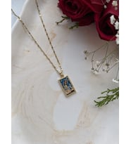Kadın Gold Tarotkartı Çelik Hediye Kolye (Gümüş)