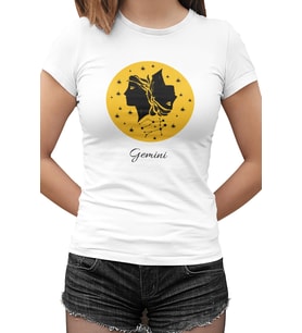 Gemini Beyaz Kadın Tshirt