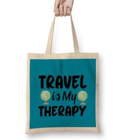 Funny Travel Gift Design lover- Trippin Wanderlust Journey Adventurer Vacation Bez Çanta Uzun Saplı