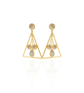 Kadir Jewellery 22 Ayar Altın Kaplama Kadın Sallantılı Küpe -El İşçiliği Ve Hipoalerjenik Küpe