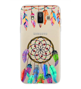 PrintiFy Samsung Galaxy J7 Duo ile Uyumlu 1mm Slim Fit Nazar Boncuğu 6 Baskılı Şeffaf  Kılıf