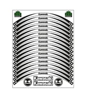 SKM KAWASAKİ UYUMLU SİYAH BEYAZ REFLEKTÖRLÜ JANT ŞERİDİ