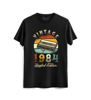 Vintage 1984 Limeted Edition Siyah Tshirt