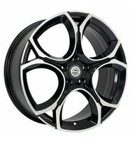 AKD-A034-02 7.5x17" 5x112 ET45 57.1 Black Machined 17 İnç Jant Takımı (4 Adet)