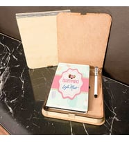 İşletmeci Ahşap Kutulu Defter Kalem Set
