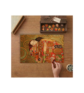 Gustav Klimnt Tasarımı 240 parça Ahşap Puzzle Ahşap Kutuda MP03030