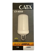 Cata CT-4059 5W (Amber Işık) E27 Duylu Led Alev Ampul