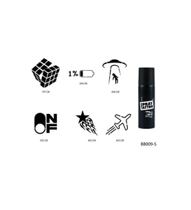 Akıl ve Enerji Spray Tattoo Geçici Sprey Dövme Seti