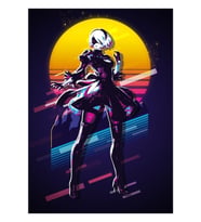 Nier Otomata - 2b *80'ler Retro* Tablo Ahşap Poster Dekoratif