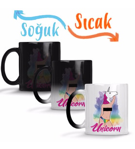 Unicorn 03 Sihirli Kupa Bardak Porselen
