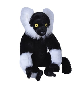 Wild Republic Siyah Beyaz Yakalı Lemur 30 cm 12230
