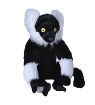 Wild Republic Siyah Beyaz Yakalı Lemur 30 cm 12230