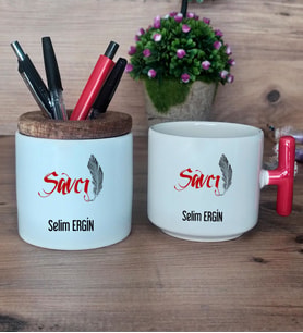 Savcı Hediye Sepeti Kupa Bardak T Kulplu, Kalemlik Hediyeleri Savcılar Günü Hediyesi (Model 1)