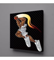 BASKETBOL TEMALI KANVAS TABLO 40x40cm (Karışık)