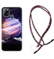INFINIX Smart 4 5 6 Zero 8 S5 Pro Kılıf Boyun Asklı Rasta Silikon Super Planet 1797