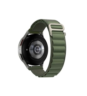 Samsung Gear S2 (20mm) Uyumlu Kordon Alpine Hasır Örgü Zore KRD-74 Kumaş Kayış