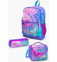 Coral High Kids Lavanta Pembe Flamingo Kız Çocuk 3’lü Okul Çanta Seti