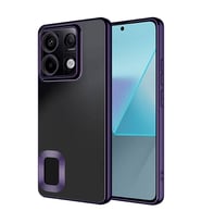 Xiaomi Redmi Note 13 4G Uyumlu Kılıf Silikon Kamera Korumalı Renkli Şeritli Logo Gösteren Zore Omega Kapak