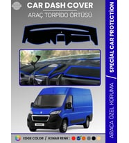 PEUGEOT BOXER (2017-2021) Torpido Örtüsü Panel Koruma Torpido Koruma Tam Uyum Kaymaz Özel Kesim