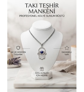 Takı Teşhir Mankeni - Profesyonel Kolye Sunum Büstü