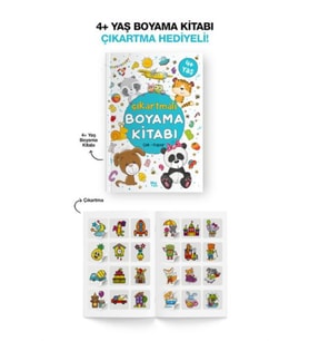 Çıkartmalı Boyama Kitabı 4 Yaş +