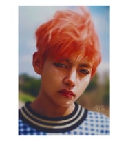 Kırmızı Taehyung Tablo Ahşap Poster Dekoratif Kod3360