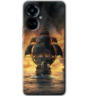 Tecno Camon 19 Pro Kılıf HD Desen Baskılı Kılıf - Siyah İnci